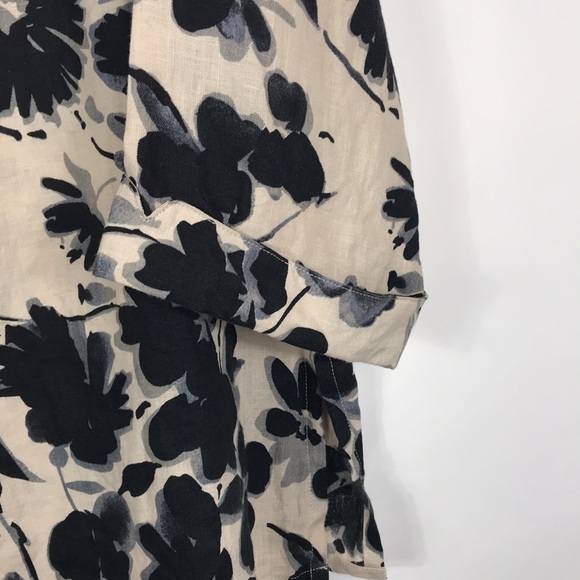 Alexandra Bartlett Blouse Linen Button down top Womens size 2X - Picture 6 of 9